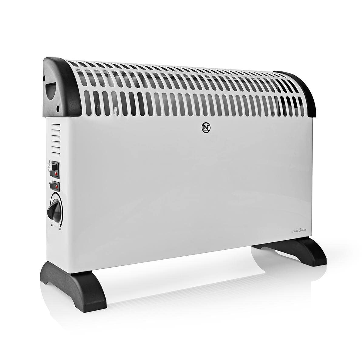 Nedis - Konvektor Heizgerät - Konvektionsheizgerät, mit Turbofunktion, verstellbares Thermostat, 3 Wärmeeinstellungen